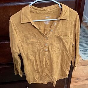 Sonoma Women's Golden Button-Down Shirt